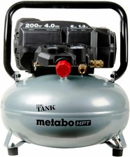Metabo Hpt Ec914s Portable Pancake Air Compressor 6 Gallon 200 Psi The Tank Metabo Hpt Ec914s Portable Pancake Air Compressor 6 Gallon 200 Psi The Tank