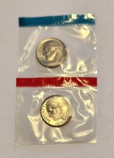 1968 P&D Roosevelt Dimes in Mint Cello 