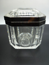 GSE Ottone Galvanizzato Murano Art Glass Box Casket Octagonal  Clear - Excellent