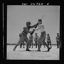 Photo:Daniel Field Georgia 1943 Air Service Command Bayonet Training