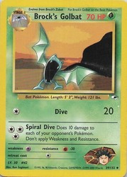 Brock's Golbat 039/132 Gym Heroes