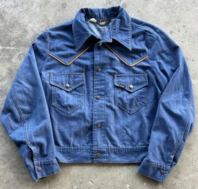 ジャケット・アウター 70s LEE western denim jacket 70s Deadstock Riders Denim Jacket Size S (34 R) Union Made in USA