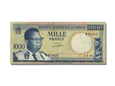 [#22044] Banknote, Congo Democratic Republic, 1000 Francs, 1964, AU(50-53)
