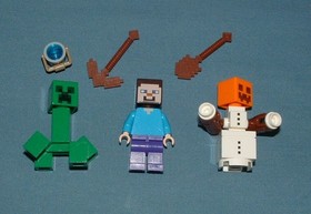 MINECRAFT, THE SNOW HIDEOUT SET 21120 - LEGO - 2015 - USED