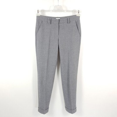 Seductive Dress Pants Allison Womens Sz 34 W26 Gray Slim Tapered Wool Stretch Pants