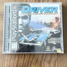 Driver PS1 PlayStation 1 Complete CIB Black Label Driver 2 Disc Only