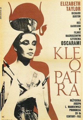 Cleopatra Polish 1963 Movie Poster Art Print Gaming SciFi Lighting Statement Act