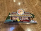 Vintage Coca-Cola Family Drive In Diner Wall Clock Burwood Cars Keeps Great Time