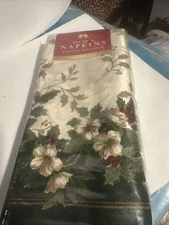 Vintage Bed Bath And Beyond Damask Napkins Set Of 4 New In Package