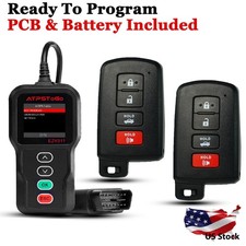 2 New Replacement Remote Key Fob Program Kit For 2012-2017 Toyota Camry Hyq14fba
