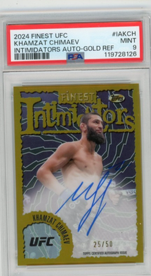 2024 Finest Intimidators Gold Refractor /50 Khamzat Chimaev Auto