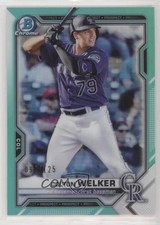 2021 Bowman Chrome Prospects Aqua Refractor 91/125 Colton Welker #BCP-15 7i2