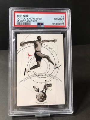 1991 Nike Trading Cards Do You Know 1990 Michael Jordan HOF Spike Lee PSA 10