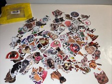 Lot 100 Pieces Dog  Cat Stickers Waterproof  Removable Vinyl D cor New Open