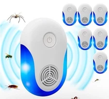 2025 Upgraded Ultrasonic Repeller 6 Pack, Indoor Ultrasonic and Repellent for