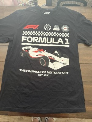 Formula 1 F1 Pinnacle of Motorsport Graphic T-Shirt Black Men's Size Medium M