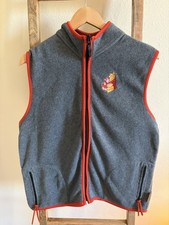 Vintage Winnie The Pooh Original Disney Piglet Gray Fleece Size L Women s Vest