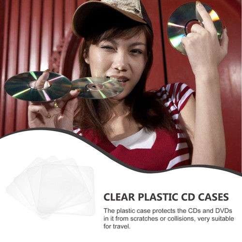 4 Pcs CD -Box DVD CD-Hülle Für Zu Hause Aufbewahrungsbehälter CD-Halter - Afbeelding 4 van 12