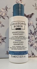 Christophe Robin Purifying Shampoo With Thermal Mud TRAVEL SIZE 75ml NEW