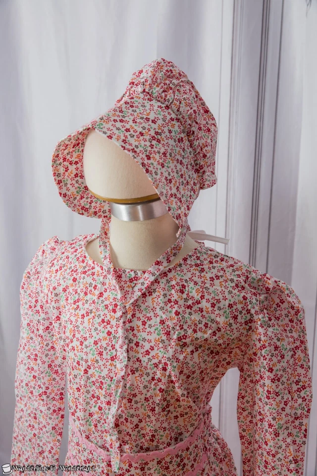 Disfraz Niña Pionera Grande 10-12 Rosa Vestido Pradera Fiesta Halloween Foto 2 de 4