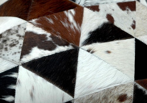 New COWHIDE Cushion Covers Leather Pillow Patchwork Cushion # 113(18"x18") - Picture 2 of 4