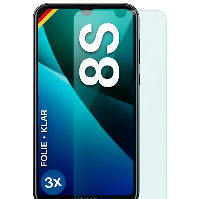 3x Schutzfolie für Huawei Honor 8S Displayschutz Handyfolie flexibel kein Glas