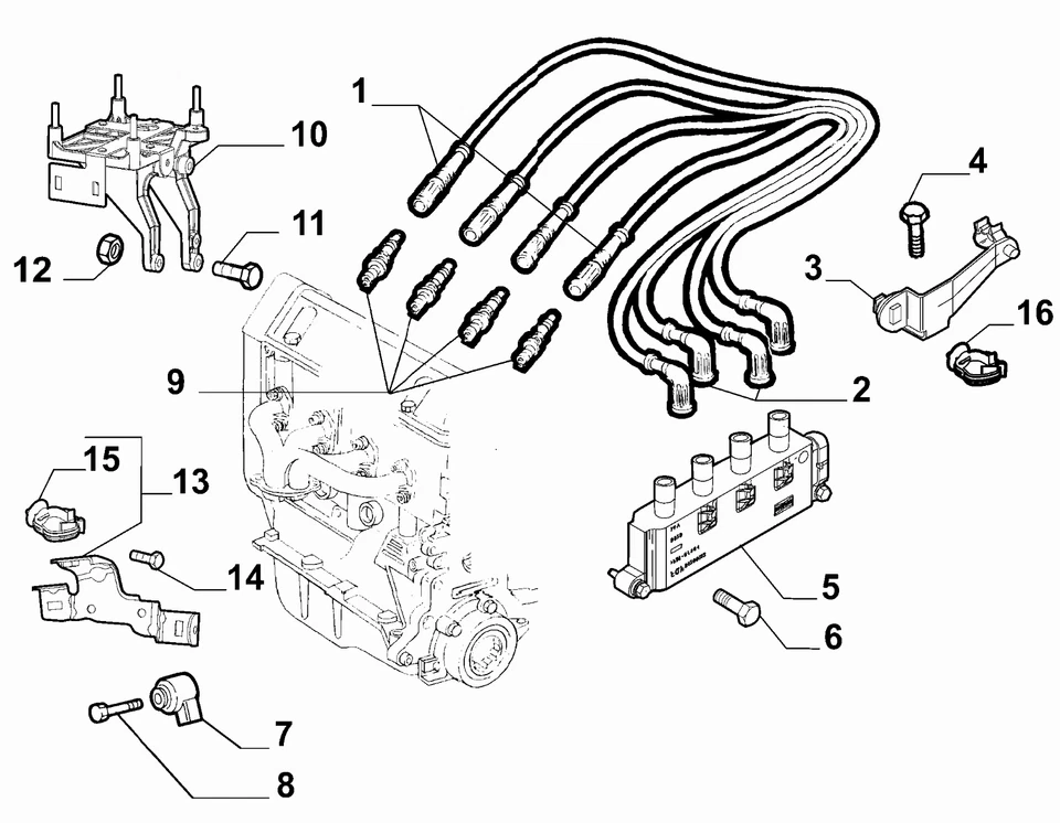 4 CANDELE ORIGINALI 55232360 NGK ZKR7AI-8 FIAT 500 PANDA 1,2 LPG - PUNTO 1,4 GPL - Image 4 of 4