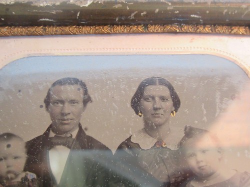 19th Century Large Bacon's Bowery, NY Street 1/2 Plate Ambrotype Family Photo - Picture 4 of 24