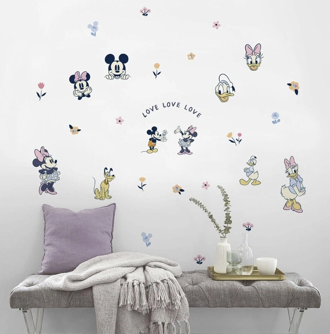 Lilo And Stitch Stickers Autoadesivo Adesivi Da Parete In PVC Camera Dei Bambini Animazione Del Fumetto Punto Decalcomanie Decorative - Foto 7