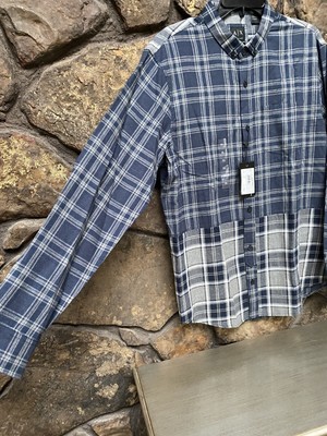 ハヤト様ご確認用 A/X Armani Exchange Plaid Flannel Long Sleeve Shirt Size L