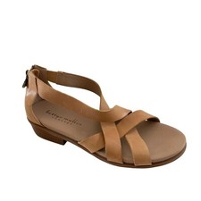 Bettye Muller Concepts Women's EUC Tan Leather Nocciola Nubuck Banyan Sandals 8