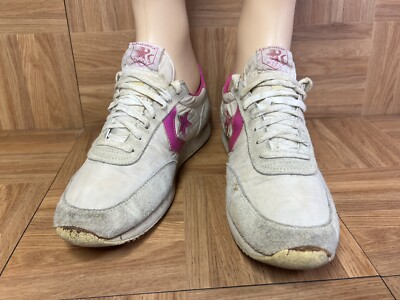 VTG🔥 Sz 9 - Converse L.A Olympics 1980's Magenta Shoes Men's