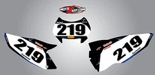 Husaberg FE-TE 2013 2014 Number plates BARBED style - stickers - decals