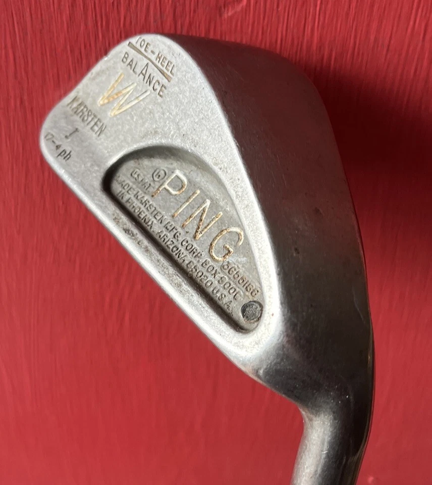 Ping Karsten I Toe-Heel Balance Black Dot PW Iron - Steel Shaft - RH - Image 3 of 4