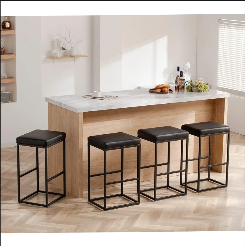 Counter Height Bar Stools,30 inch Bar Height Stools, SET of 2 - Image 3 of 4