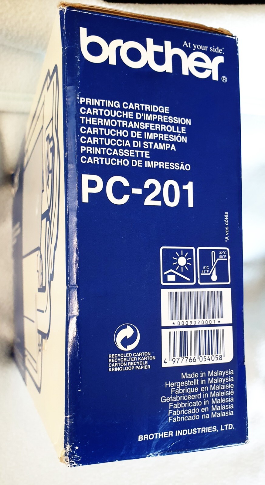 Brother PC-201 PRINT CARTRIDGE Roll GENUINE FAX-1010 FAX-1020 1030 1170 1270NEW