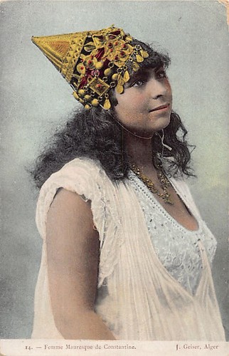 Photo Ancienne Jeune Femme Mauresque 1865 - Algérie - Tirage Albuminé Alary Geiser