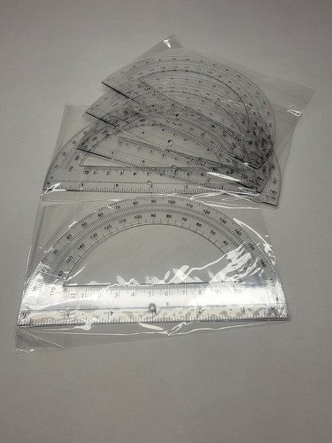 Protractor 5 pcs 6 inch ruler edge fast shipping usa