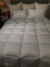 COZY DOWN -Queen Luxury Goose Down Comforter with Pillow Cases