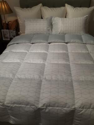 COZY DOWN -Queen Luxury Goose Down Comforter with Pillow Cases