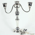 Antique Silver Plated Chandelier 2 3 Flame Candle Holder Candle Holder