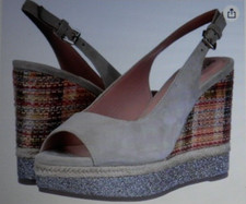 NEW Geox Respira D Yulimar Comfort Platform Slingback Wedge Sandal SZ 40