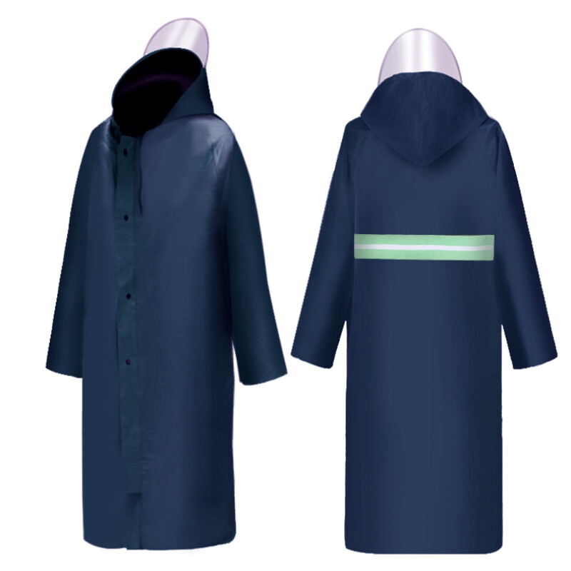 Men Long One-piece Raincoat Waterproof Outdoor Fishing Work Wear Rain Coat  Solid