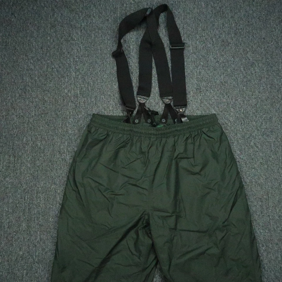 Cabelas Bibs Mens XXL Green Overalls Gore GTX Lined Waterproof 2XL - Image 2 of 4