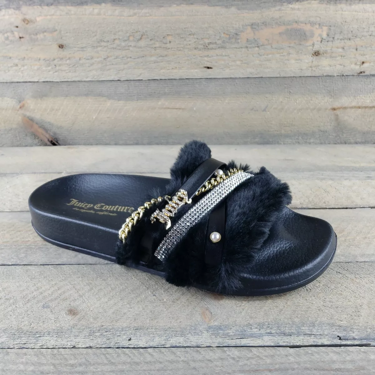 Juicy couture best sale women's slide sandals