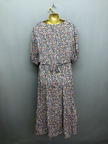 NUEVO F&F Vestido de té de verano con cinturón floral Ditsy para mujer Reino Unido 18 EUR 46 PRECIO DE VENTA SUGERIDO POR EL FABRICANTE £18 - Imagen 6 de 14