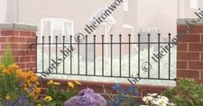 # MANOR METAL IRON RAILING FENCING PANELS 9FT LONG x 18" TALL MADE TO MEASURE