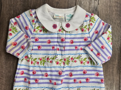 Baby Girl Clothes Nwot Baby Connection 0-3 Month Colorful Roses Outfit