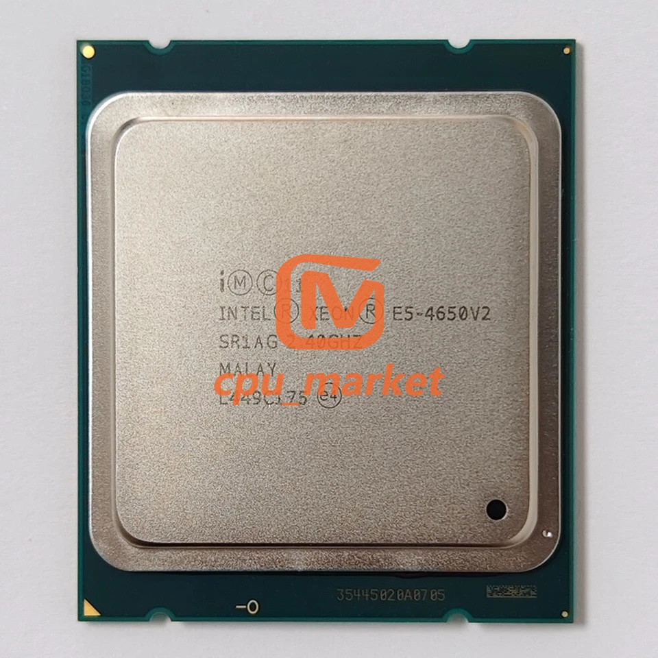 Intel Xeon E5-4650 v2 SR1AG 10 Cores 2.4GHz 95W LGA2011 CPU Processor - Image 2 of 3