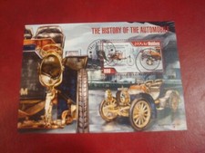 MALDIVES - 2013 HISTORY OF THE CAR - MINISHEET UM USED SOUVENIR MINIATURE SHEET
